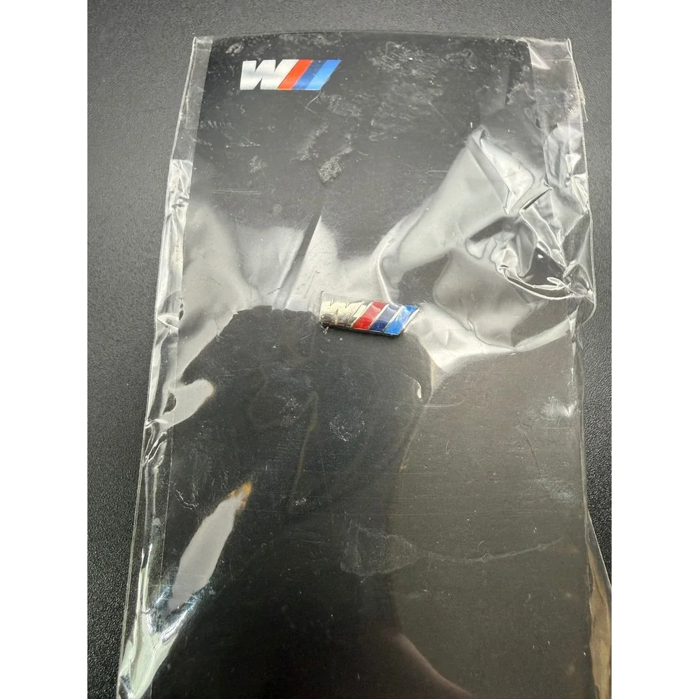New BMW M Pin Motorsport Tricolor Logo Lapel Pin Silver Blue Red 80282410915